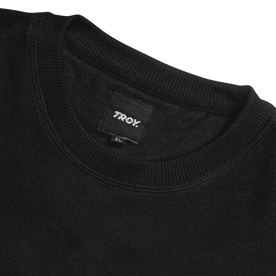 Troy Company Sweater Crewneck Black Dream - Sweater Sweatshirt Hitam SW 3083