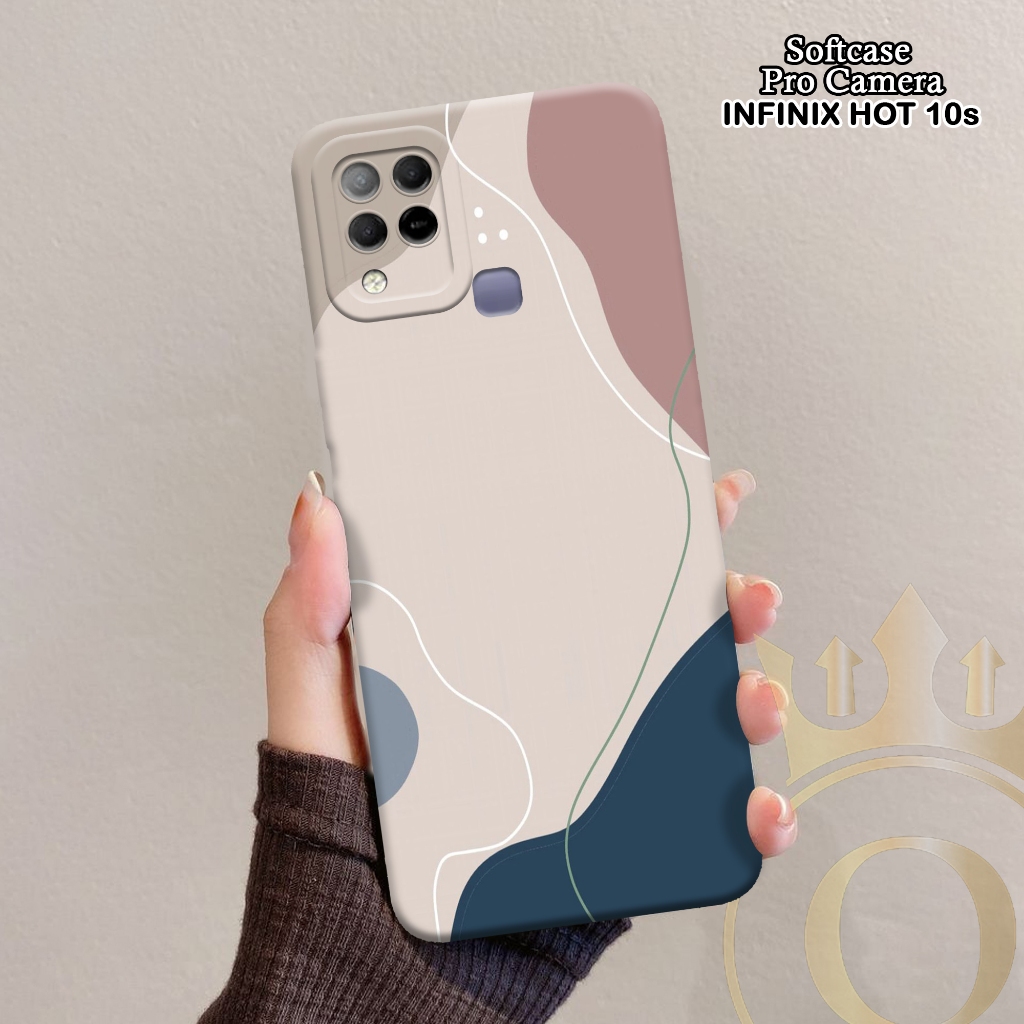 Softcase Infinix Hot 10s - ORORA - Casing Infinix Hot 10s - Motif case Abstrak - Infinix - Softcase 