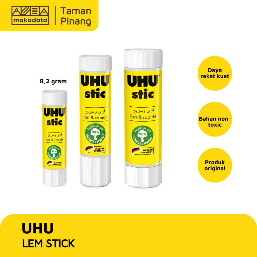 

GLUE / LEM STICK PUTAR UHU 8.2 GRAM MURAH