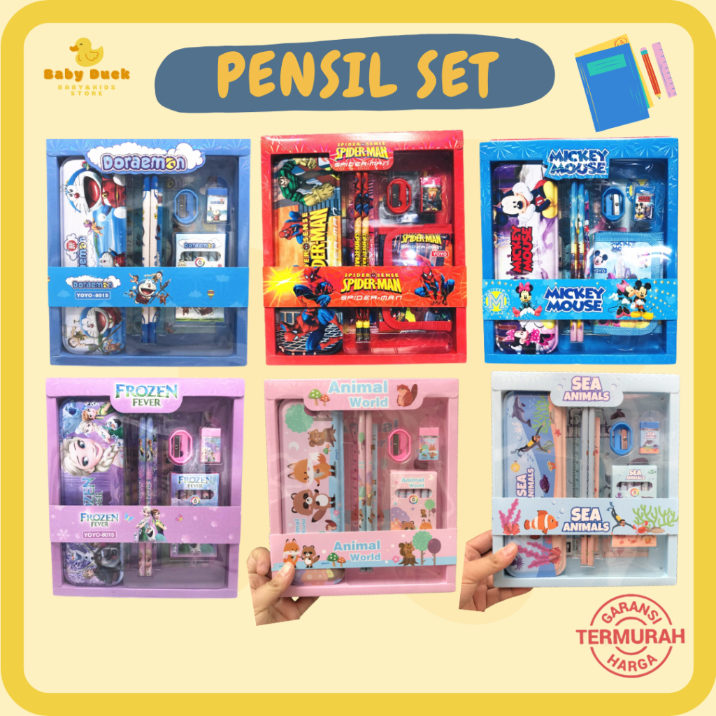 

Pensil Set Anak Perlengkapan Sekolah Anak Set Alat Tulis Set Kotak Pensil dan Pensil Satu Set
