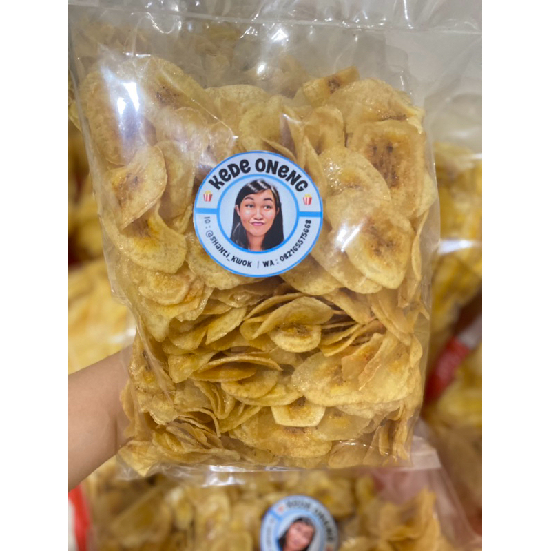 

KERIPIK PISANG ORI (ASIN) & PISANG CARAMEL (MANIS) 500gram