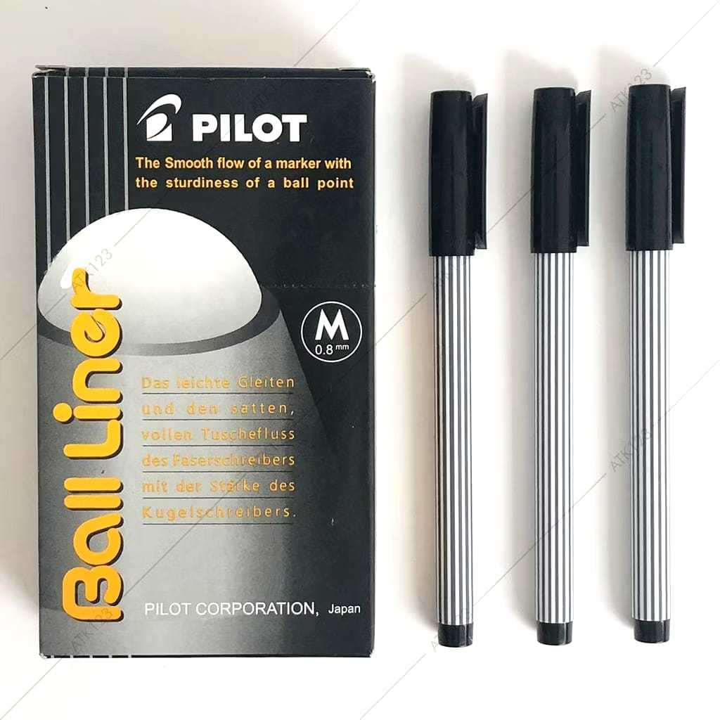

Ballpoint Pilot Balliner Japan 0.8mm (per lusin)