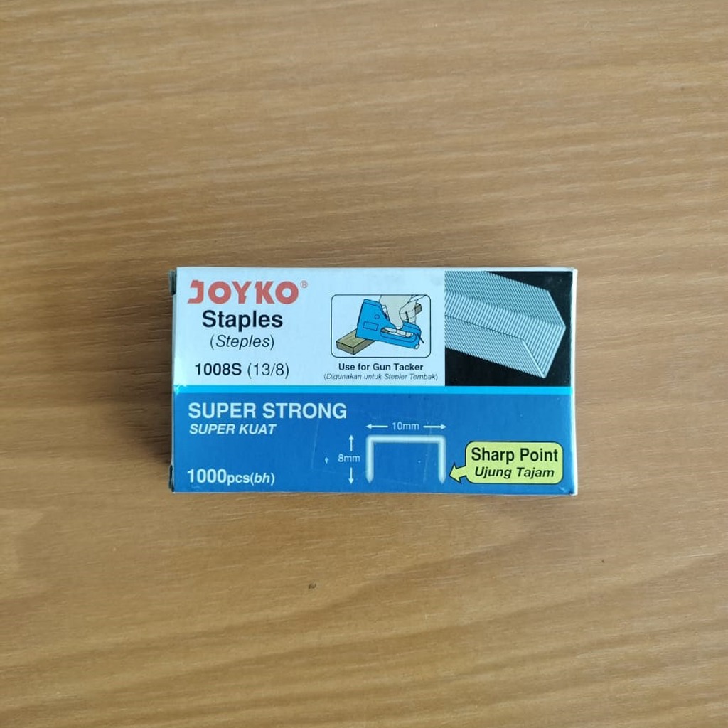 

Joyko Isi Staples Tembak 13/8 1008S Isi Stepler Steples Super Kuat
