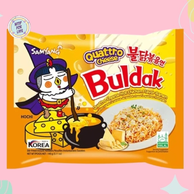 [HALAL] Samyang Buldak Quattro Cheese 145gr Mie Korea Ramen Keju