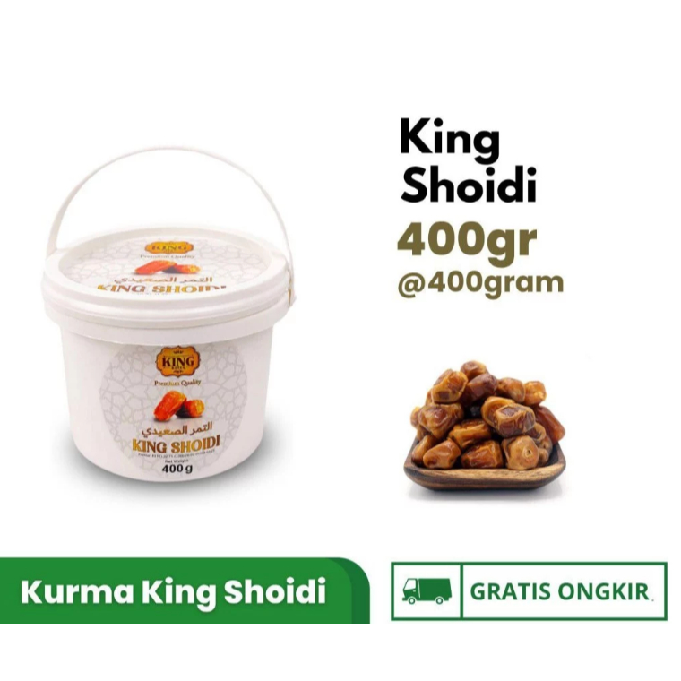 

Kurma Shoidi 400gr Kurma King Shoidi Kemasa Ember