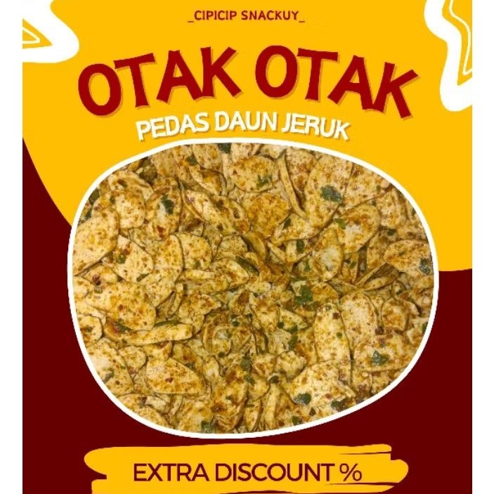 

Keripik Otak Otak Original dan Pedas Daun Jeruk ukuran 100,250, dan 500 gram