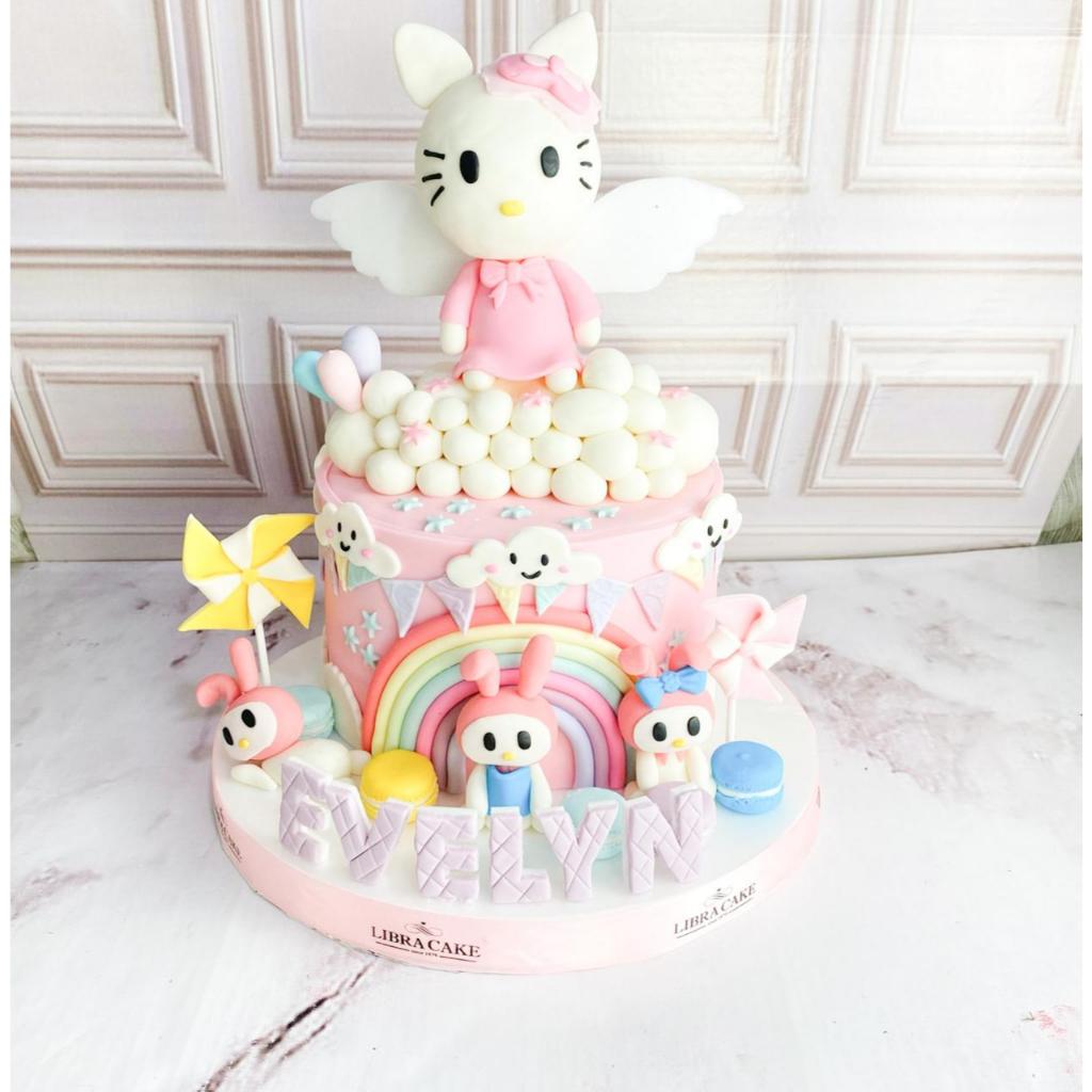 

Kue Ulang tahun/Birthday Cake/Kue Ultah Tema hello Kitty/Hello Kitty Cake