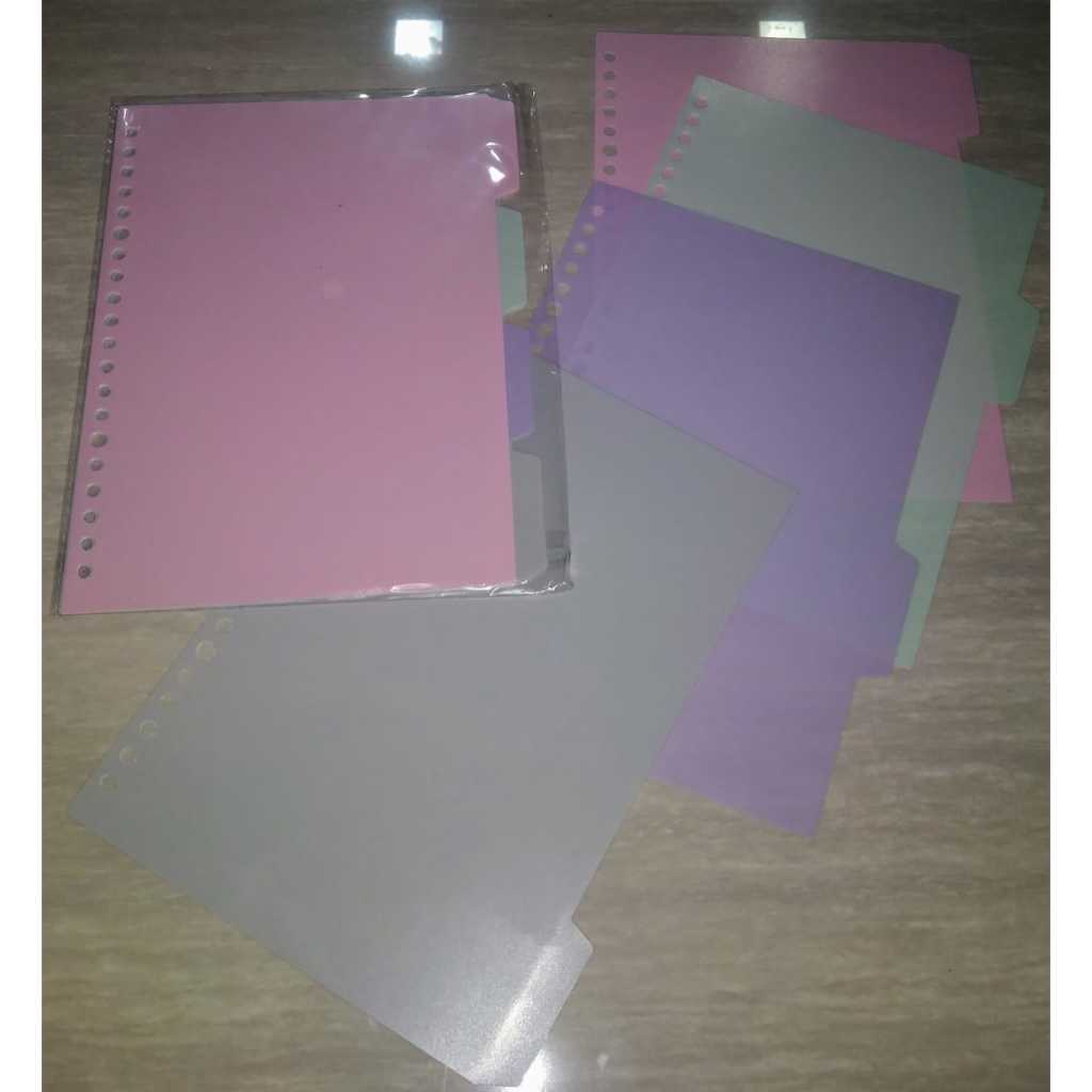 

Devider Fancy/ Pembatas Buku Binder Ukuran Kecil A5 Jual per set