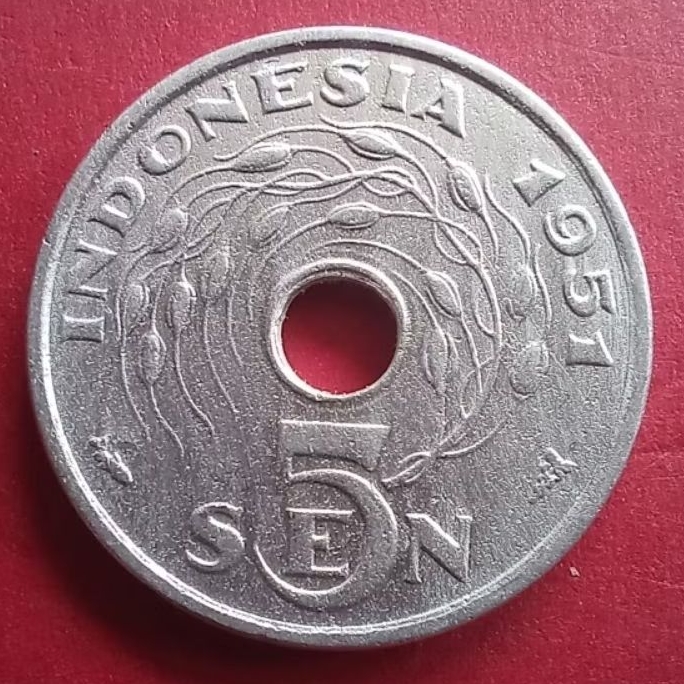 Koin Kuno Rp 5 Sen Awal Kemerdekaan 1951