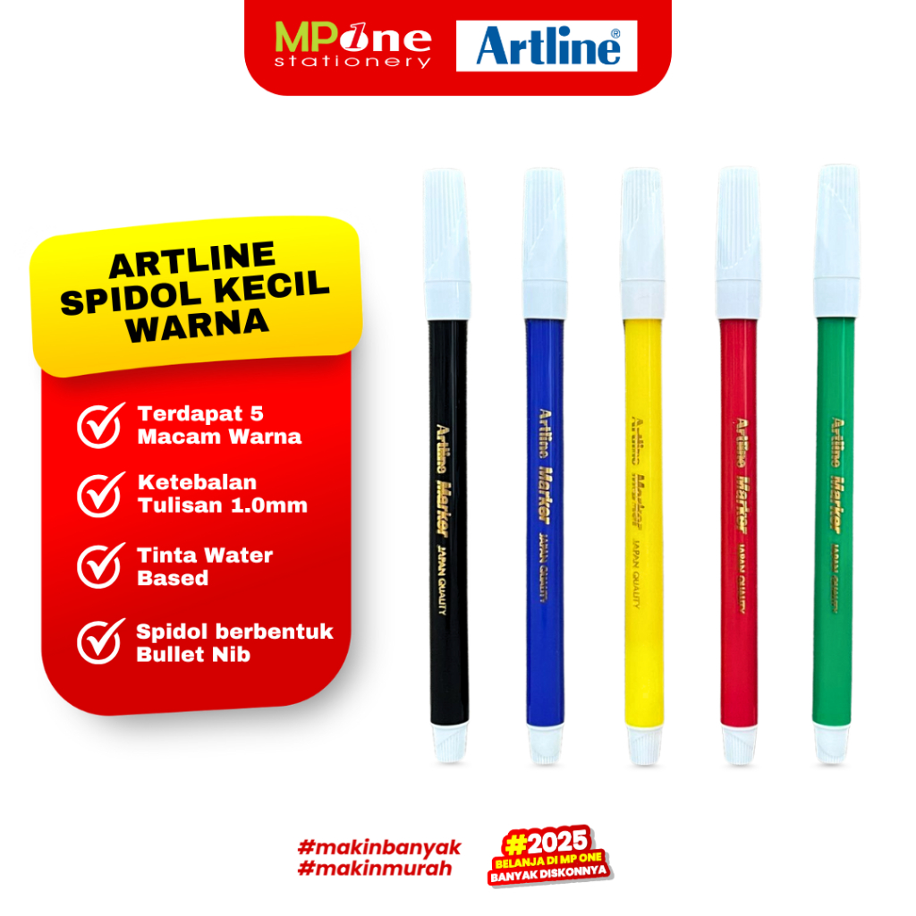 

(1 PCS) Artline Spidol Kecil Warna EK-316 / Spidol Warna Coloring Marker ARTLINE