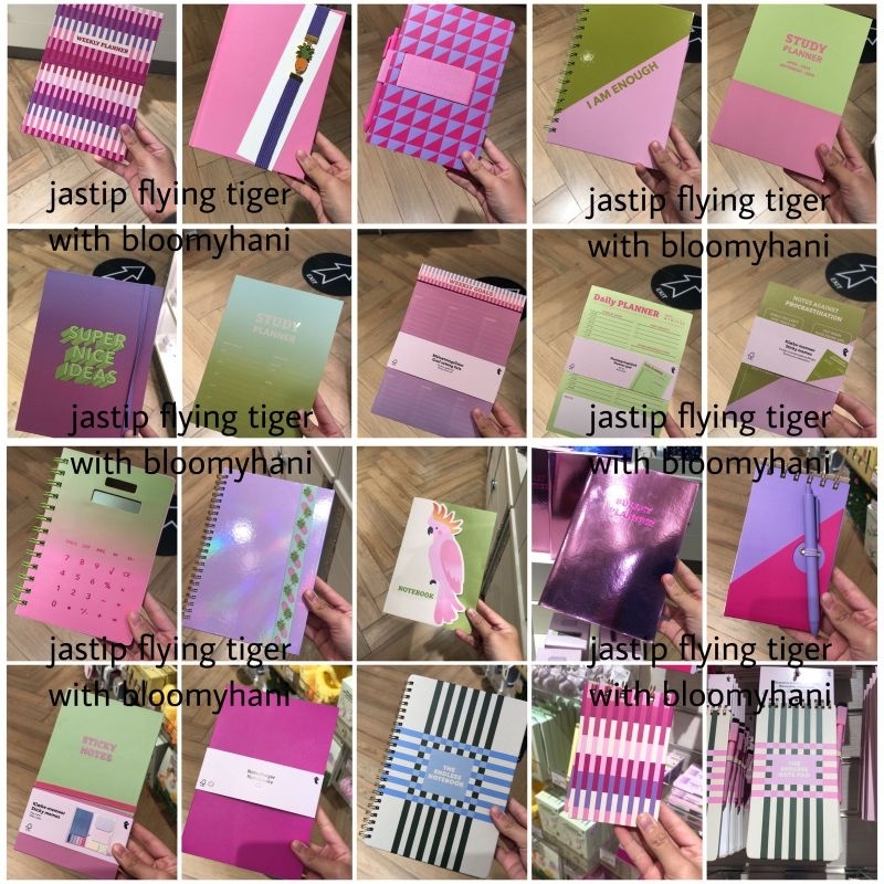 

[JASTIP FLYING TIGER] Koleksi Baru Jurnal Buku Tulis Planner Note Pad Sticky Notes Lengkap Polos Garis Bulat A5 || Journal Notebook Collections Bullet Planner Daily Weekly Monthly Yearly