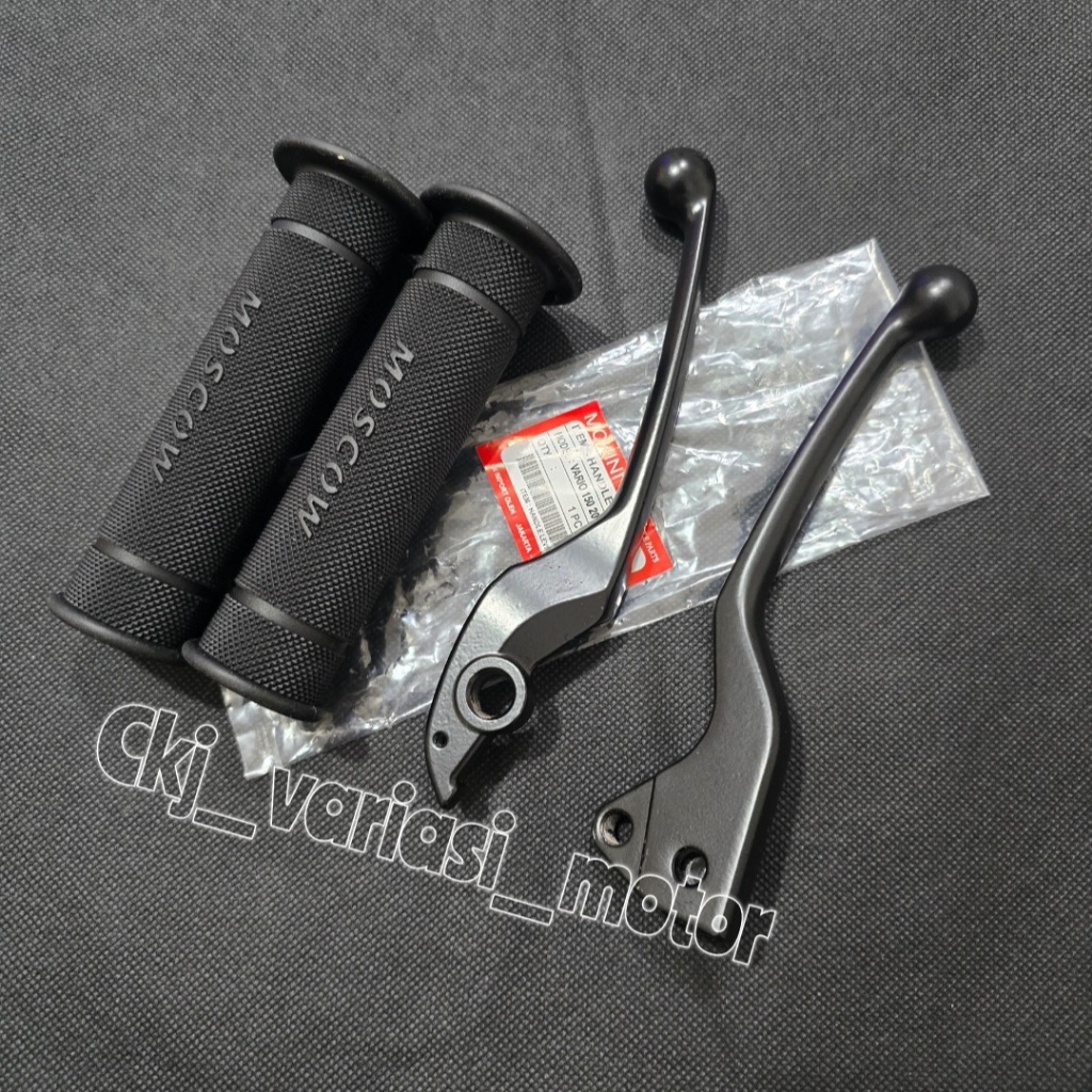 1 SET GRIP HG55 PLUS HANDLE SATU SET MOTOR VARIO 150/125 OLD BEAT POP BEAT ESP CBS VARIO 110 LED