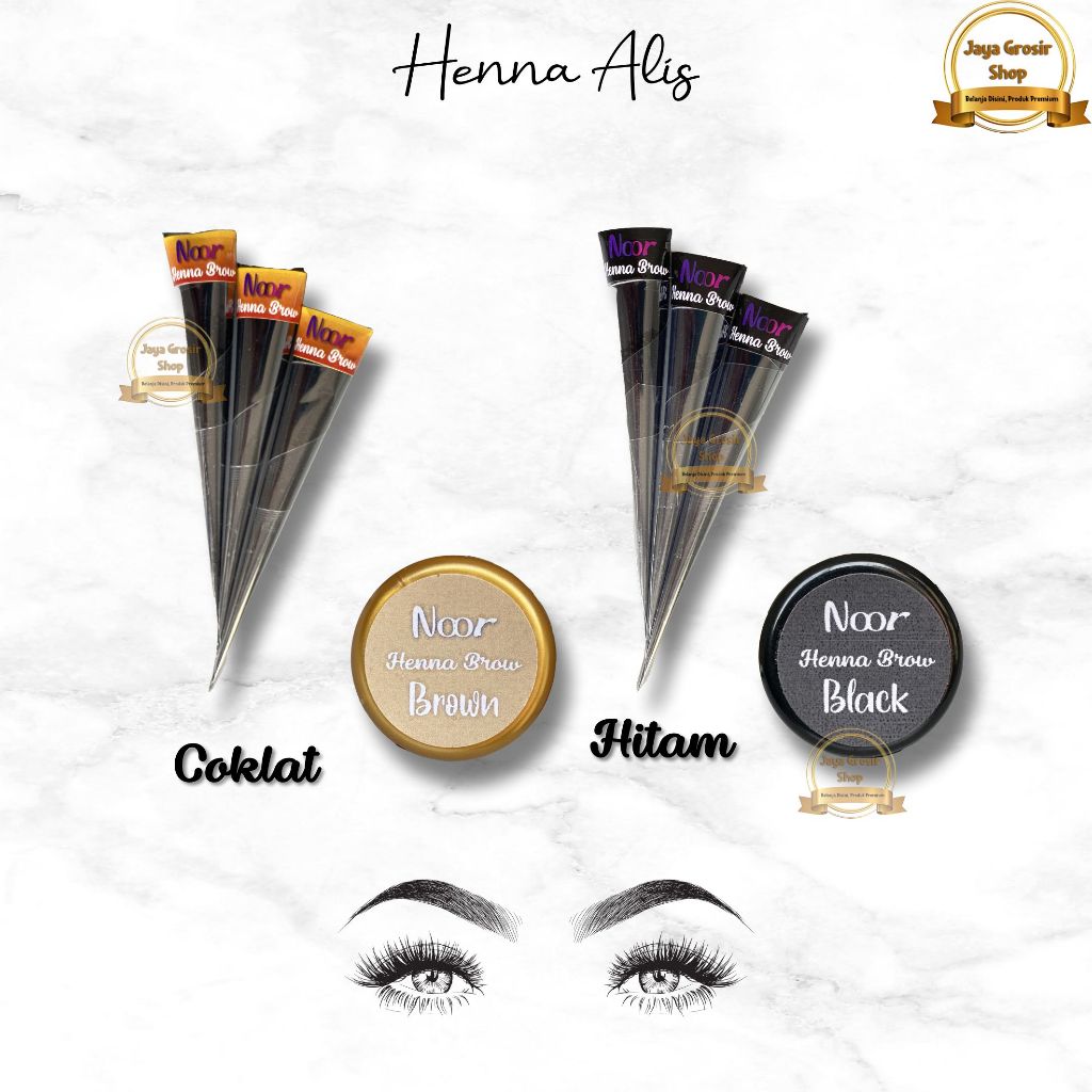 Henna Alis Tahan Lama Halal Alis Alami Seperti Sulam