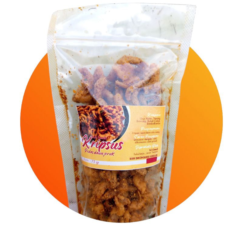 

Termurah di Shopee!!! keripik Usus Spesial rasa pedas daun jeruk.