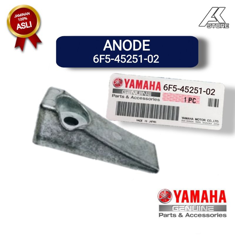 ANODE 6F5-45251-02 untuk mesin tempel Yamaha 40PK Kotak