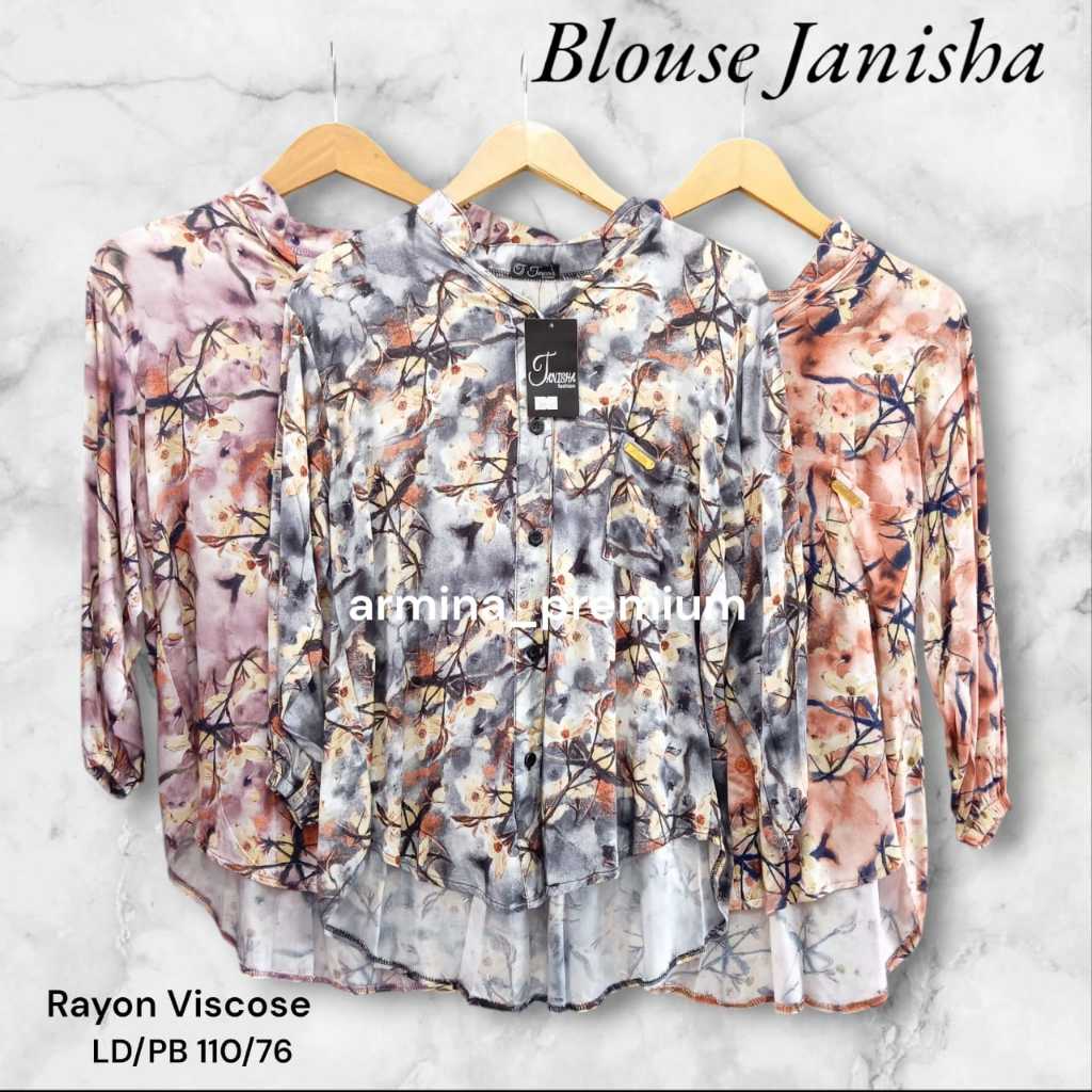 KEMEJA WANITA RAYON JANISHA POMELO GRIZELLA