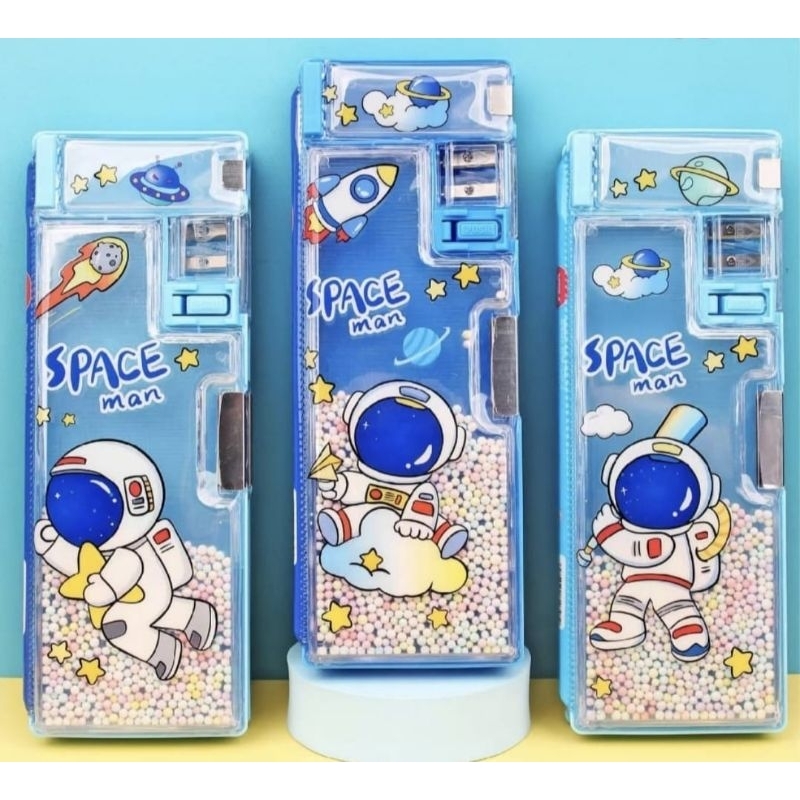 

Pencil Case XPM-570-2 / Kotak Pensil Astronot + Rautan / Tempat Pensil Anak