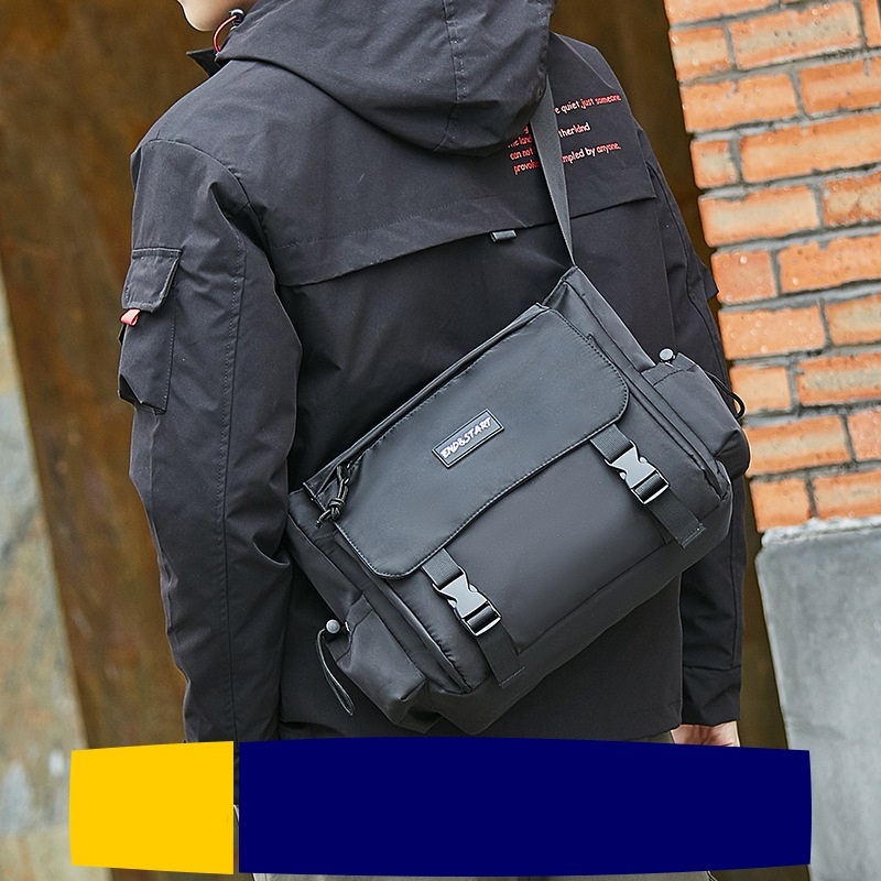 Tas Selempang Pria Slingbag Oxford Cloth Waterproof Messenger Bag Banyak Kantong Tas Pria E&S 2087