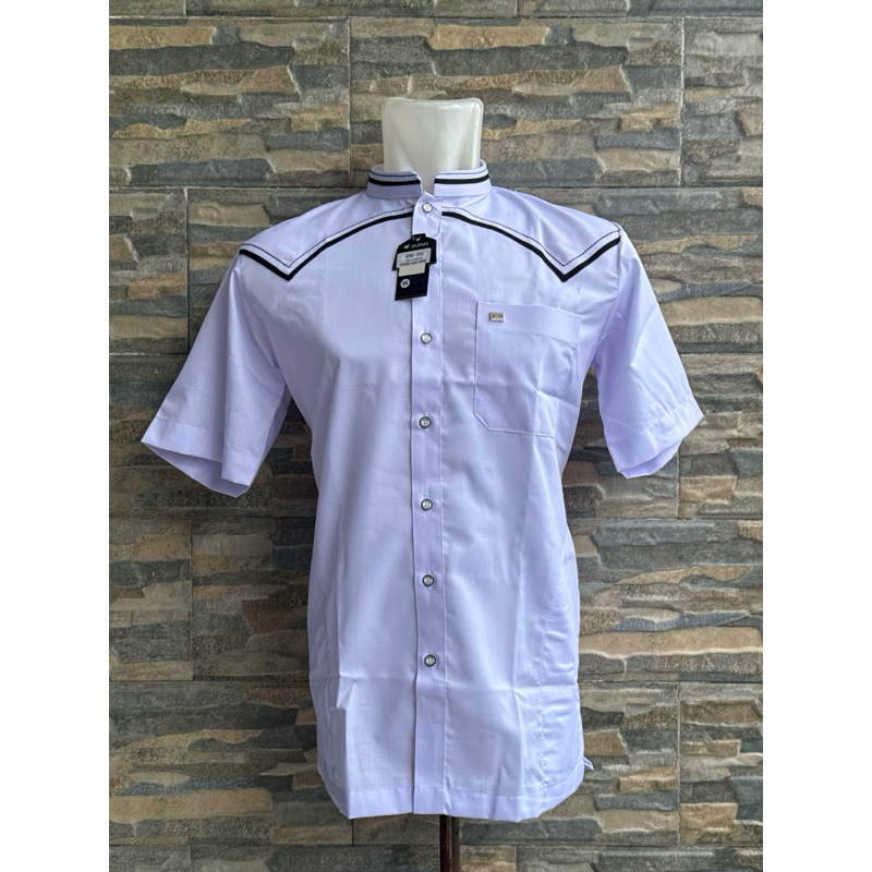 Baju taqwa modern pria koko dewasa al wafa exlusive lengan pendek