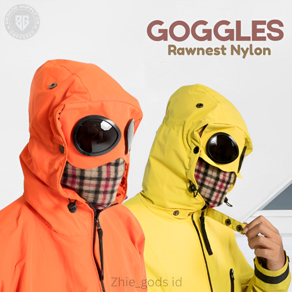 Goggle Jaket Rawnest Nylon Jaket Outdoor Polos Gogle Jacket Gunung Premium