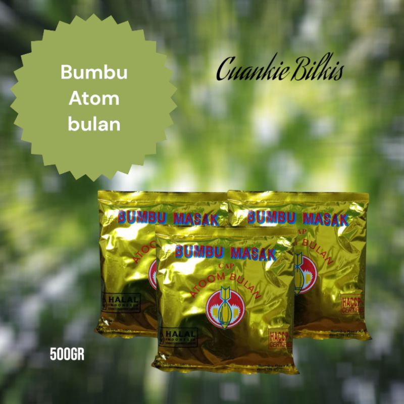 

bumbu atom bulan 500gr enak dan gurih..