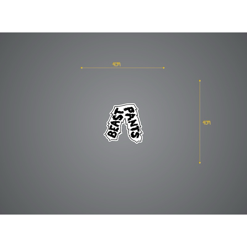

stiker BEASTPANTS fingerboard