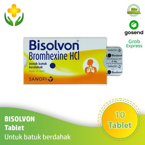 Bisolvon 8mg Blister 10 Tablet - Tablet Obat Batuk Berdahak