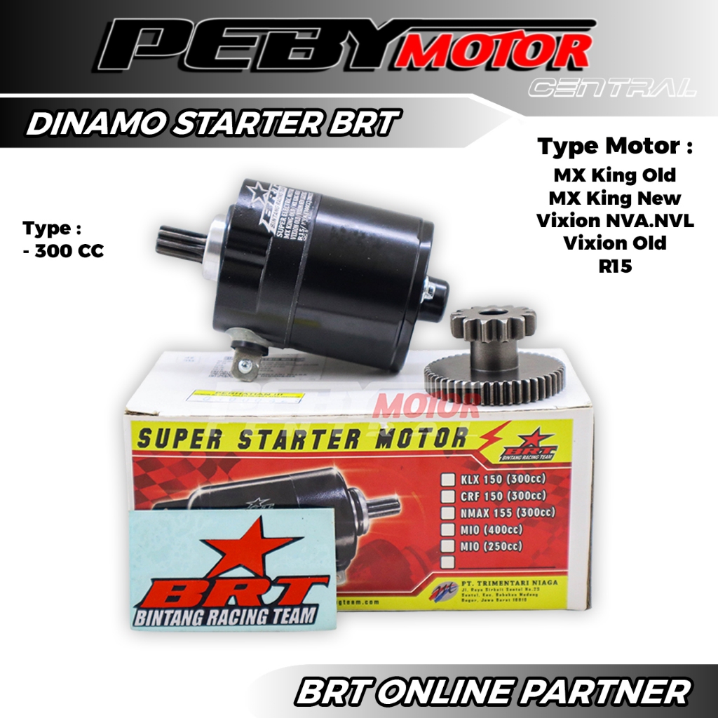 Dinamo Starter Super BRT MX King Old/New Vixion New NVA NVL R15 Bore Up 300CC