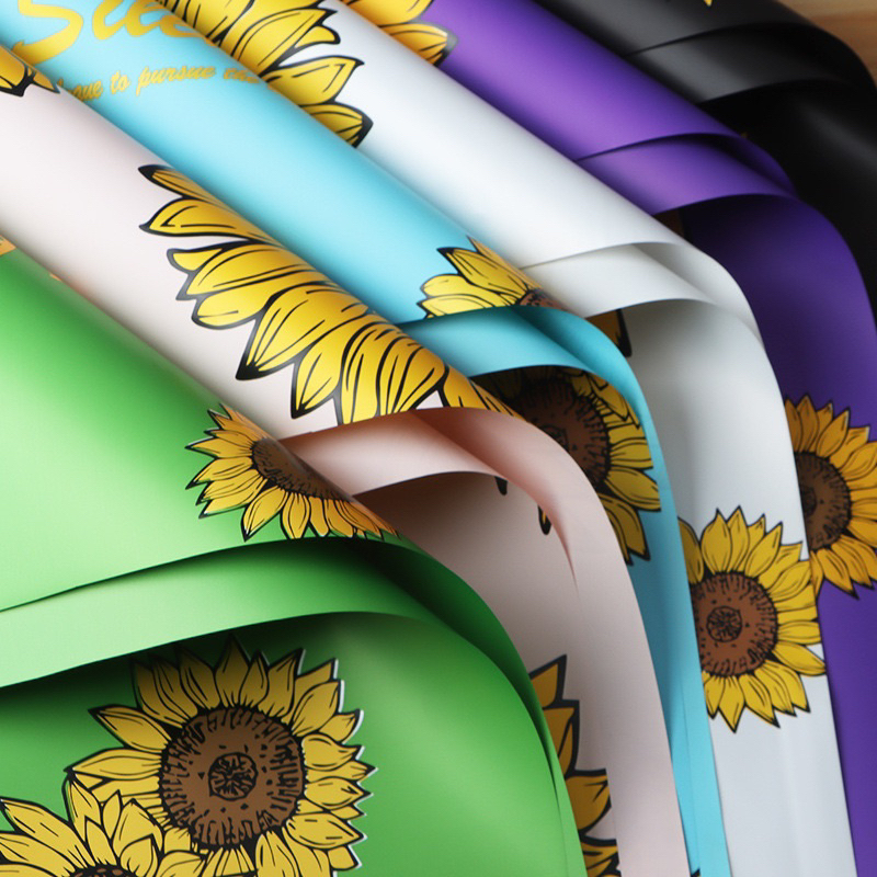 

[ 5 LEMBAR ] Kertas Bunga Cellophane Motif Bunga Matahari Sun Flower Flower Paper Wrapping Paper Kertas Buket Bunga BS