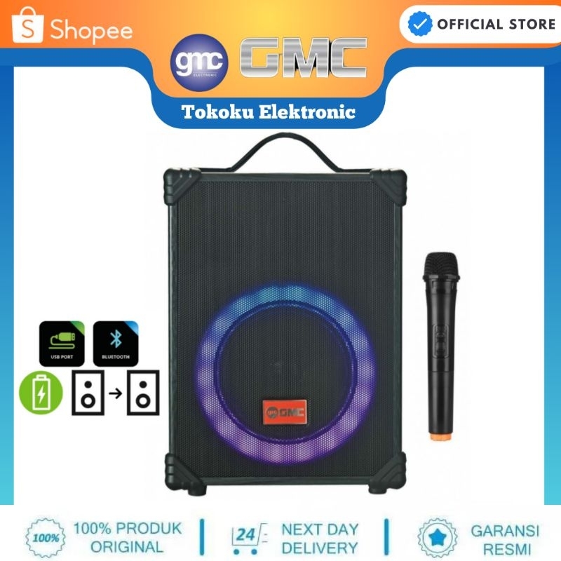 Speaker Portable GMC 883A Bluetooth 6,5 Inch