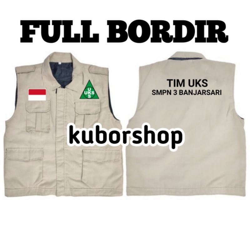 Rompi  TIM UKS/ rompi UKS full bordir