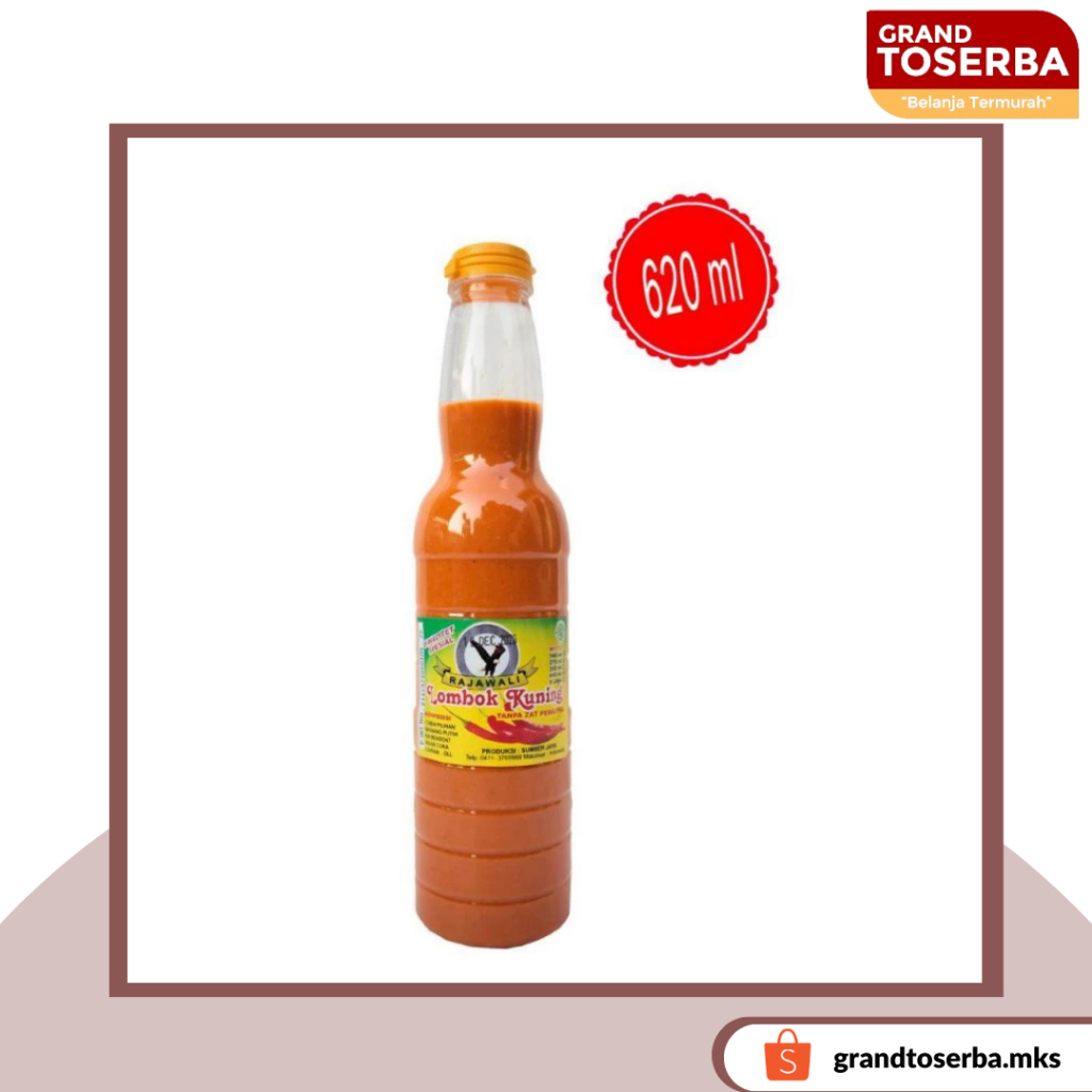 

Saos Saus Sambal Lombok Kuning Sumber Jaya (Rajawali) 600 ml