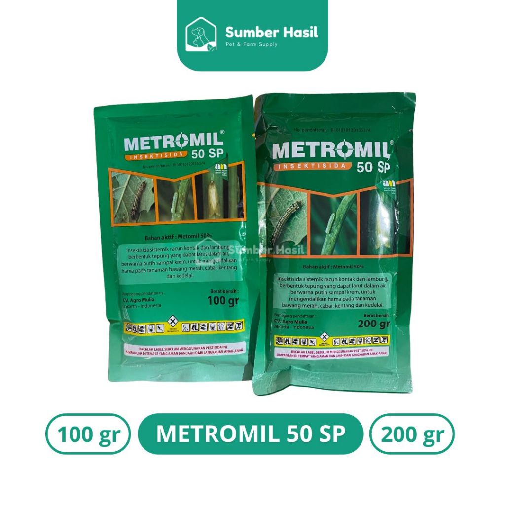 METROMIL 50SP 100 GRAM / 200 GRAM OBAT ULAT METROMIL 50SP ORIGINAL