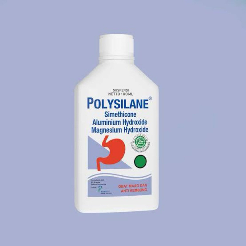 

POLYSILANE SIRUP 100 ML - Pereda Nyeri Maag, Asam Lambung, Kembung