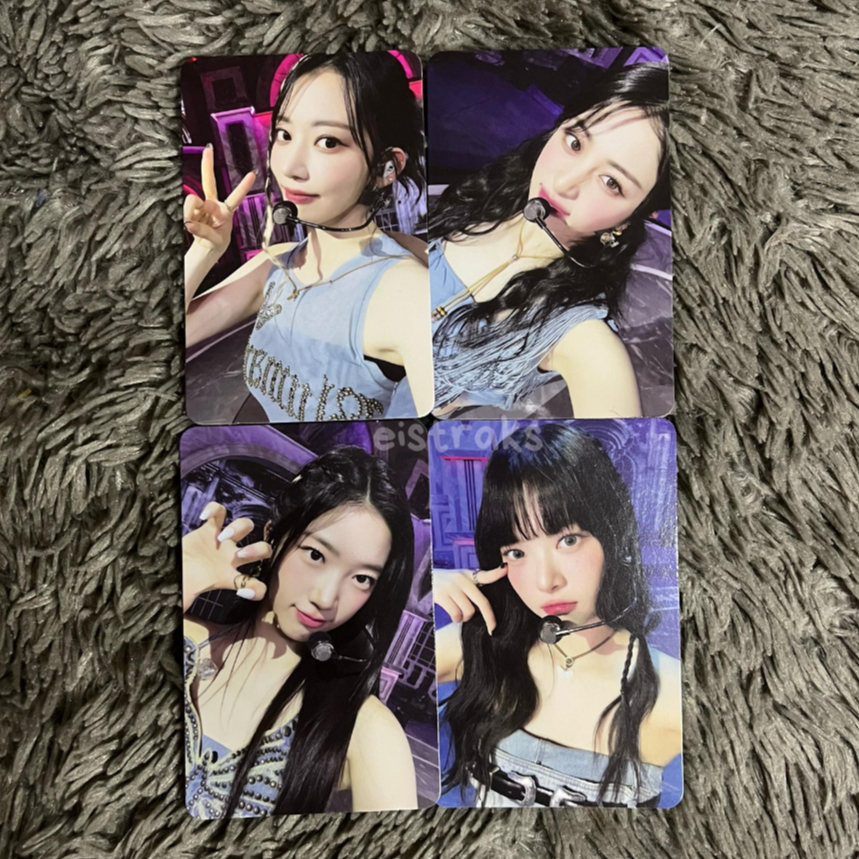 4 SET PHOTOCARD LD MAKESTAR LESSERAFIM UNFORGIVEN LUCKY DRAW SAKURA YUNJIN KAZUHA EUNCHAE