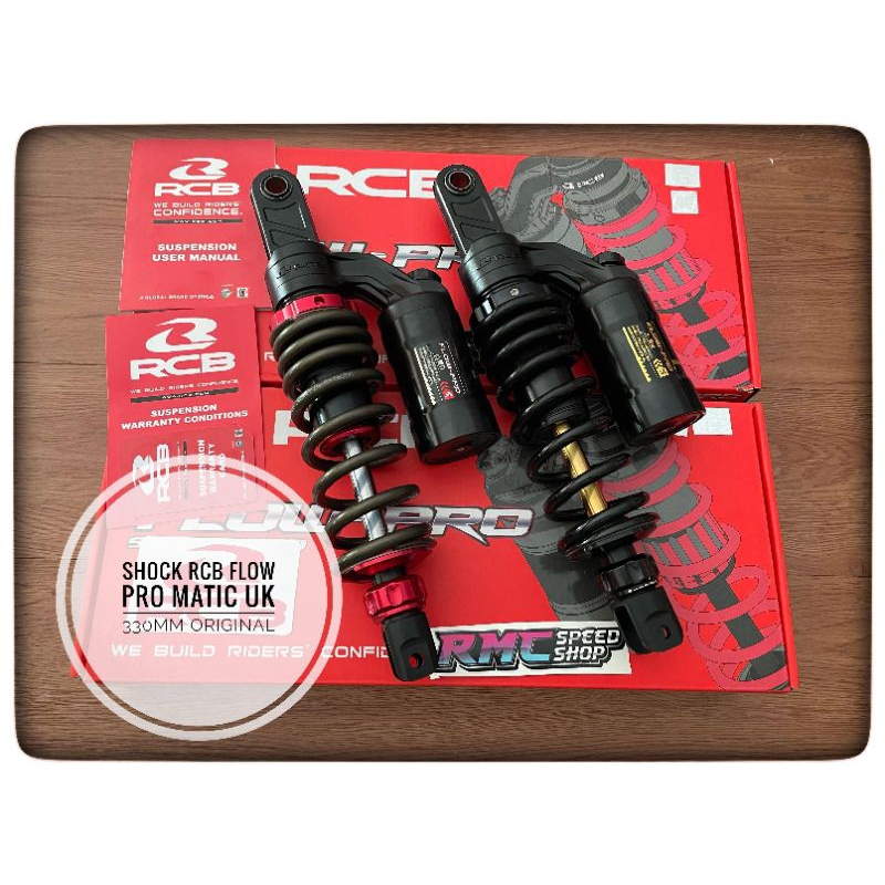 Shock Rcb Flow Pro matic ukuran 330mm ori / Shock Racing boy Flowpro Matic uk 330mm klik fungsi