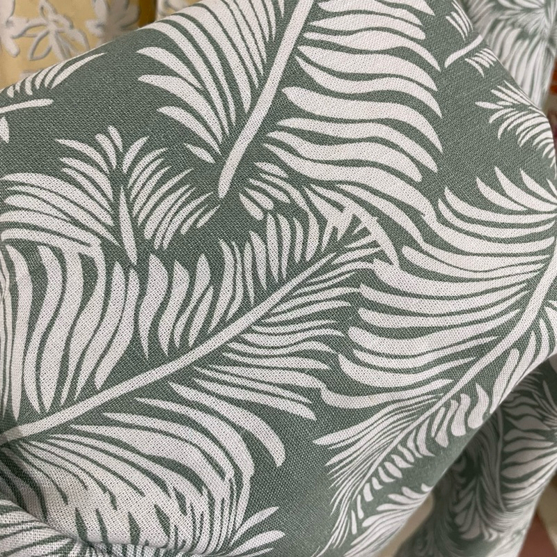 kain katun linen motif bunga impor - kain linen style premium - kain linen luxury - kain linen origi