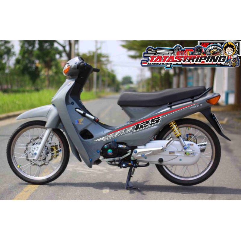 striping Supra x 100 Supra fit lama