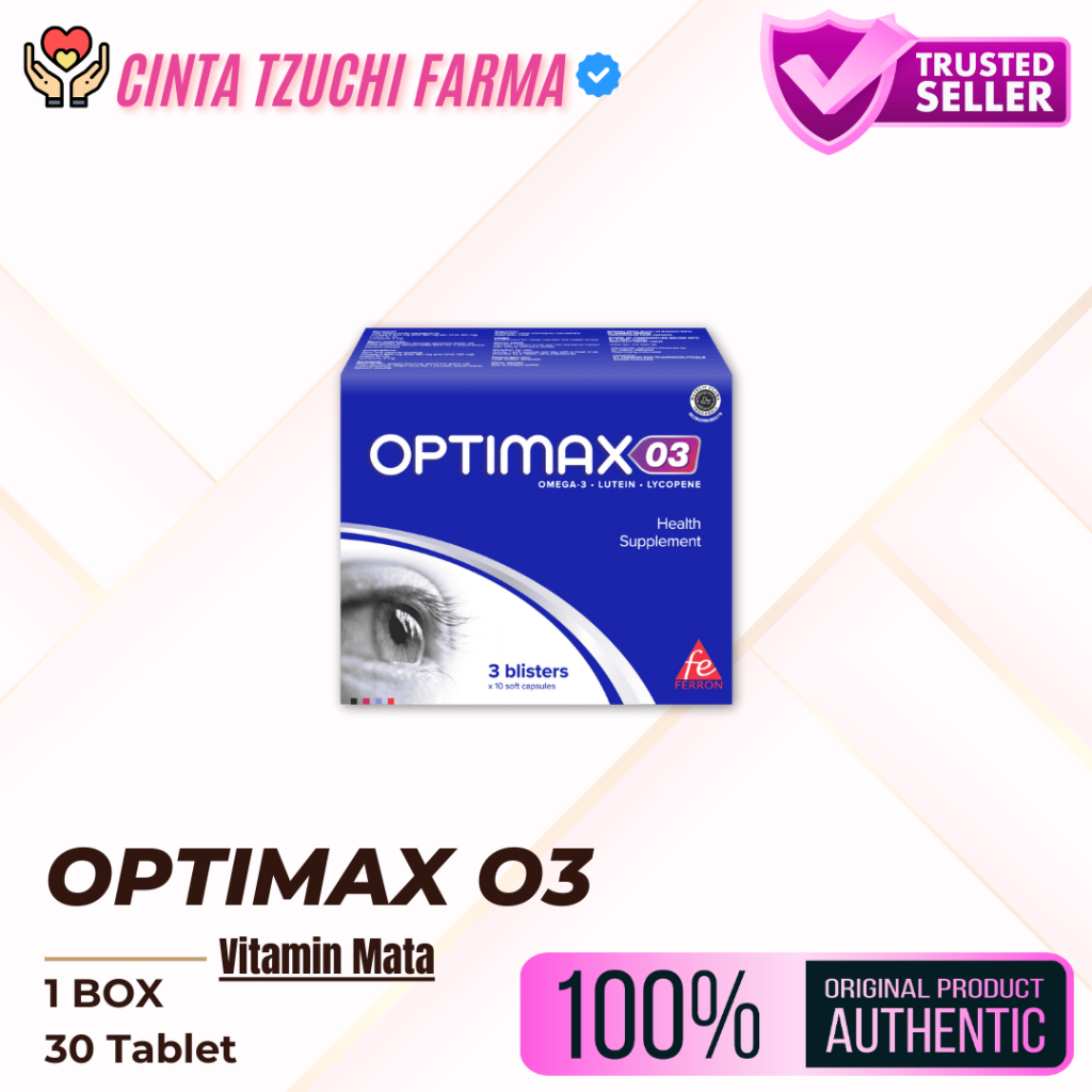 Optimax O3 mengandung konsentrasi tinggi asam lemak omega-3 dan vitamin E