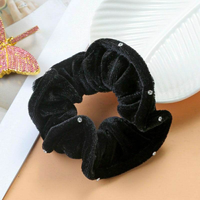 IKAT RAMBUT SCRUNCHIE BELUDRU KOREA CEPOL CRISTAL / SCRUNCHIE IKAT RAMBUT KOREA / KUNCIRAN CEPOL