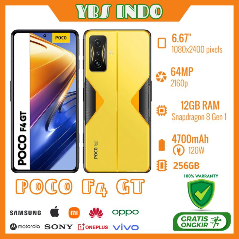 Poco F4 GT Ram 12/256Gb - Smartphone Bekas Bergaransi