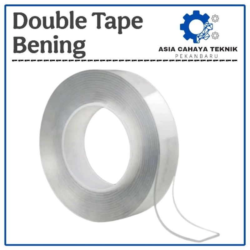 

Double Tape Isolasi Bening Lakban Magic Panjang 1 Meter