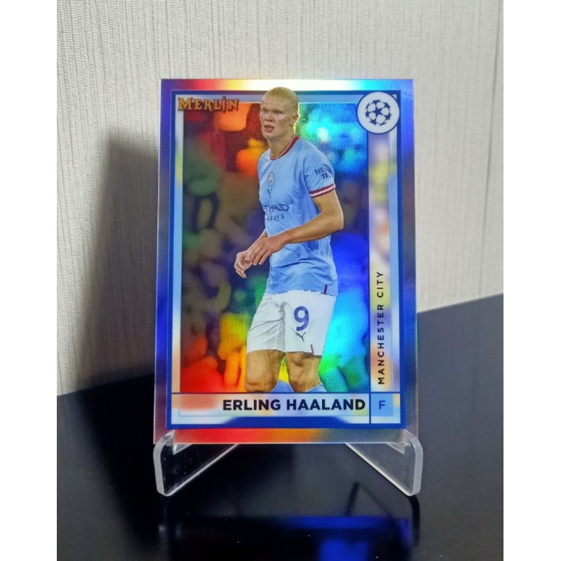 Erling Haaland,Manchester City,Topps Merlin Soccer Card