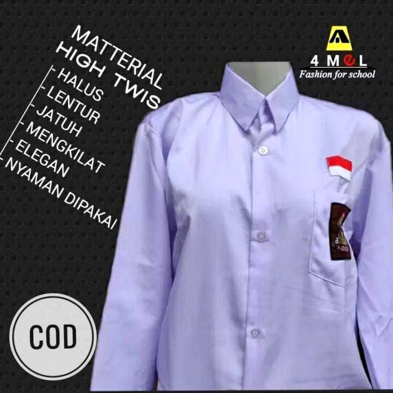 Seragam Sekolah Bilyasa Jaya Lestari SD MI SMP SMA MTS SMK Baju Kemeja Polos Pakaian Anak Perempuan 