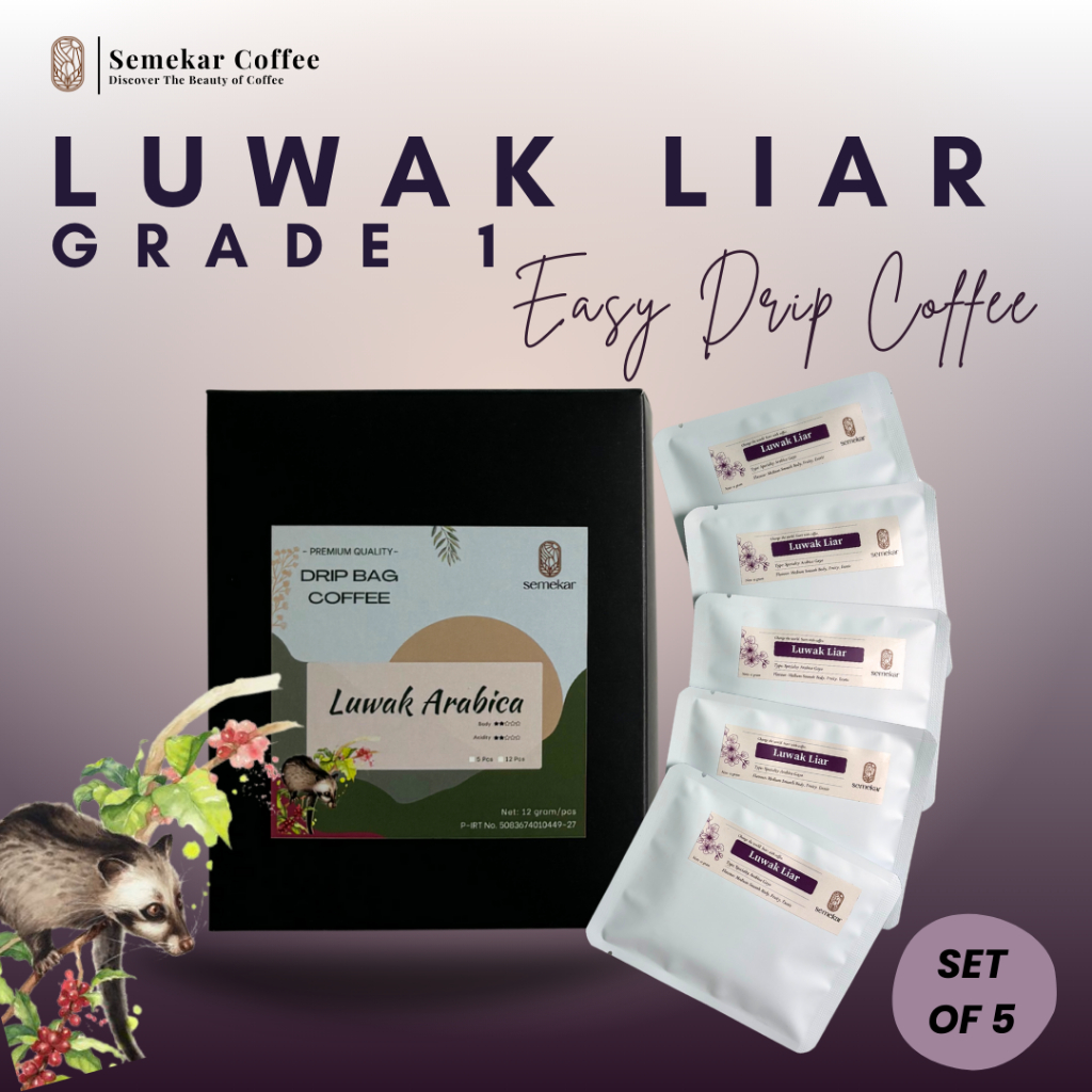 

Kopi Drip Bag Luwak Liar Arabica Specialty Filter Coffee