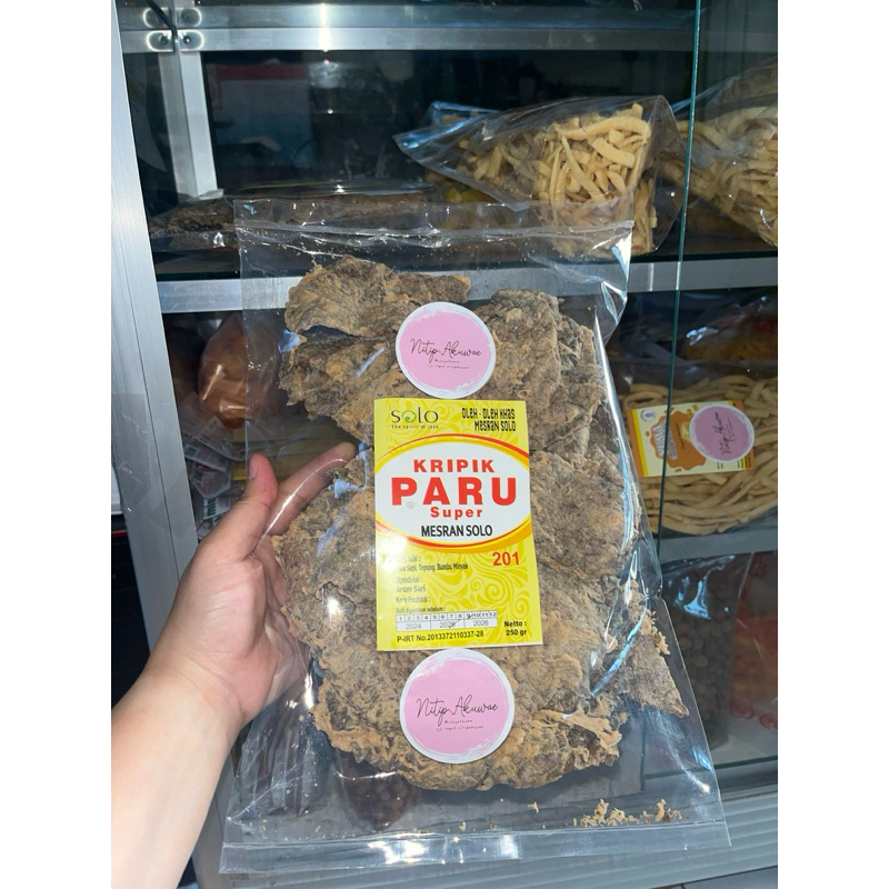 

Keripik Paru Utuh Mesran Solo 250gr