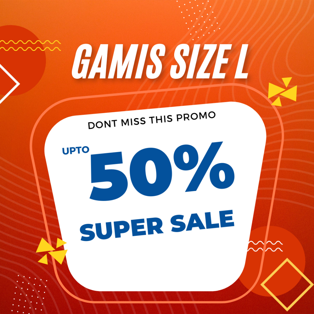 SIZE L GAMIS NIBRAS PROMO CUCI GUDANG 50%