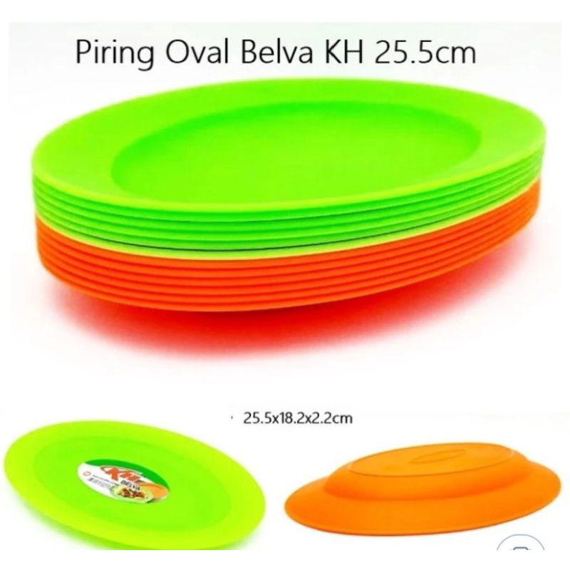 (12pcs) piring makan piring belva plastik