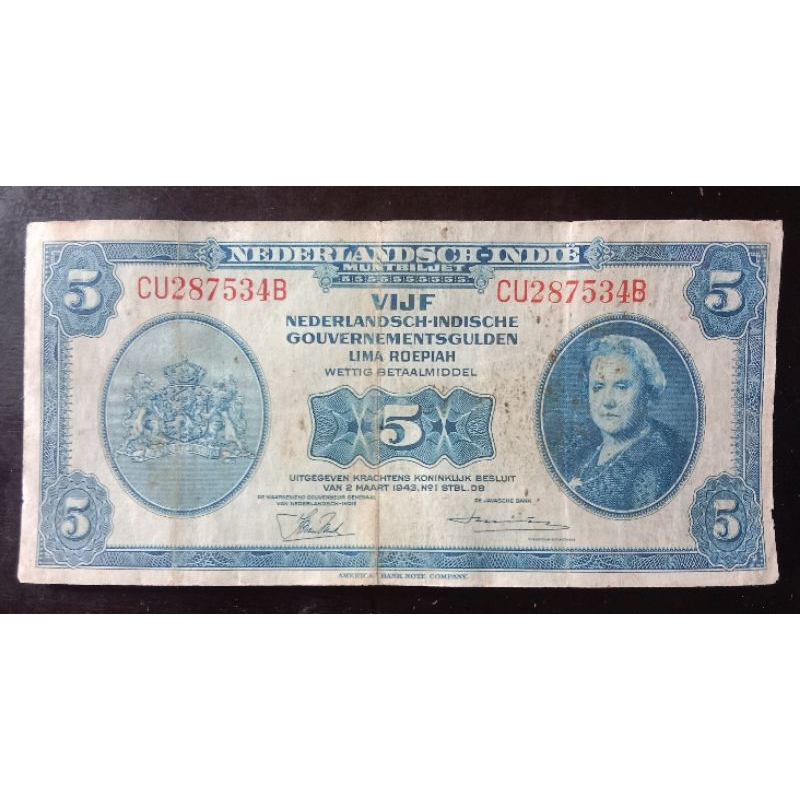UANGKUNO 5 NICA THN 1943