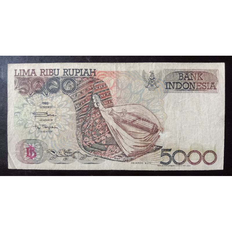 UANGKUNO 5000 RUPIAH SASANDO THN 1992/2000